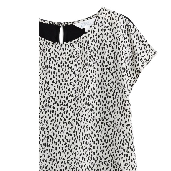 Market & Spruce Black and White Blouse - Picture 2 of 4